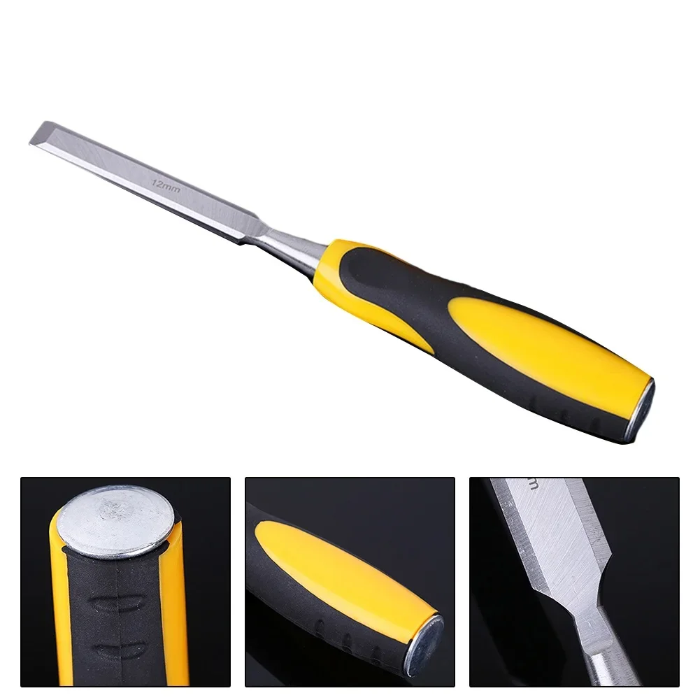 

Woodworking Chisel Comfortable Handle Anti Slip Texture Stamped Size Suitable For Construction Decoration Wood Carving