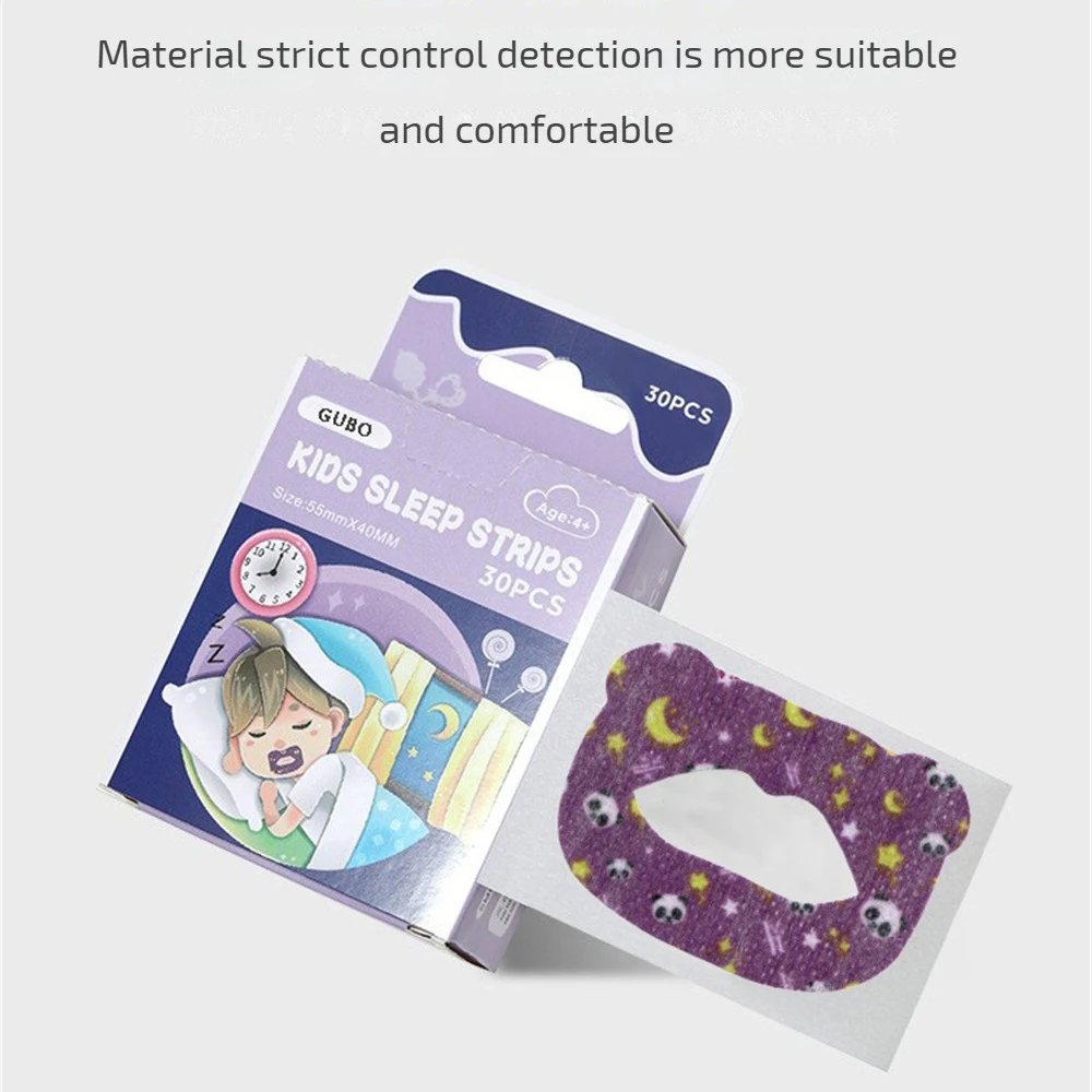 Children Mouth Breathing Preventer 30/60pcs Correction Patch Mouth Sleep Respiratory Patch Closed Orthotic Anti-Snoring Mouth Stickers For Child