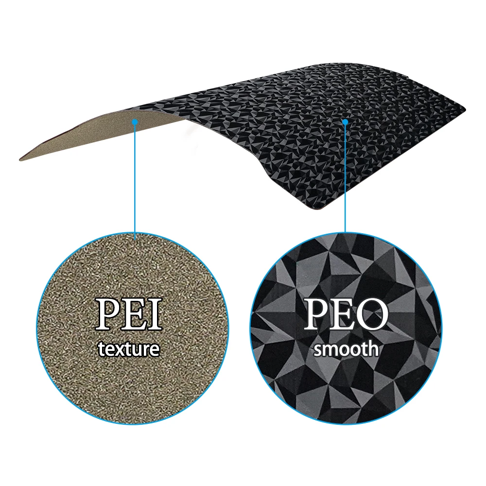 Prusa 미니 PEI 시트 빌드 플레이트, 양면 PEI PET PEO 용수철 스틸 시트, Prusa 가열 PEI 플레이트용, 196.3x190mm