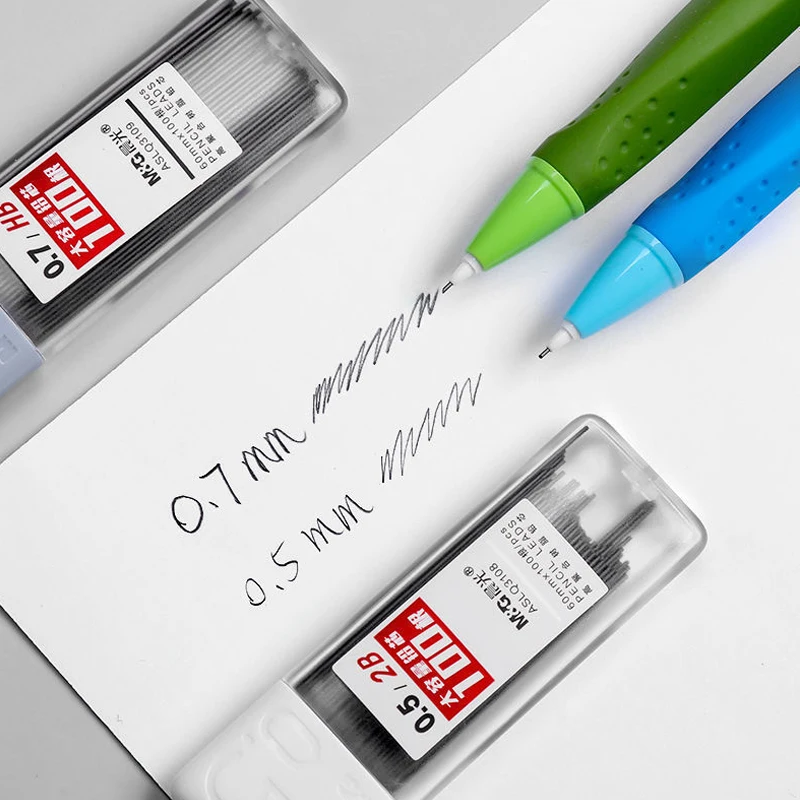 

Popular 0.5/0.7mm HB Large Capacity Mechanical Pencil Refill 100Pcs/Box Student School Painting and Writing Stationery Supplies