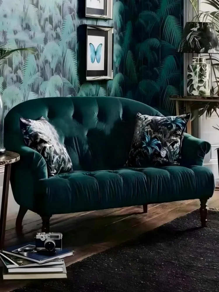 

Small unit double three seater sofa, retro and nostalgic furniture