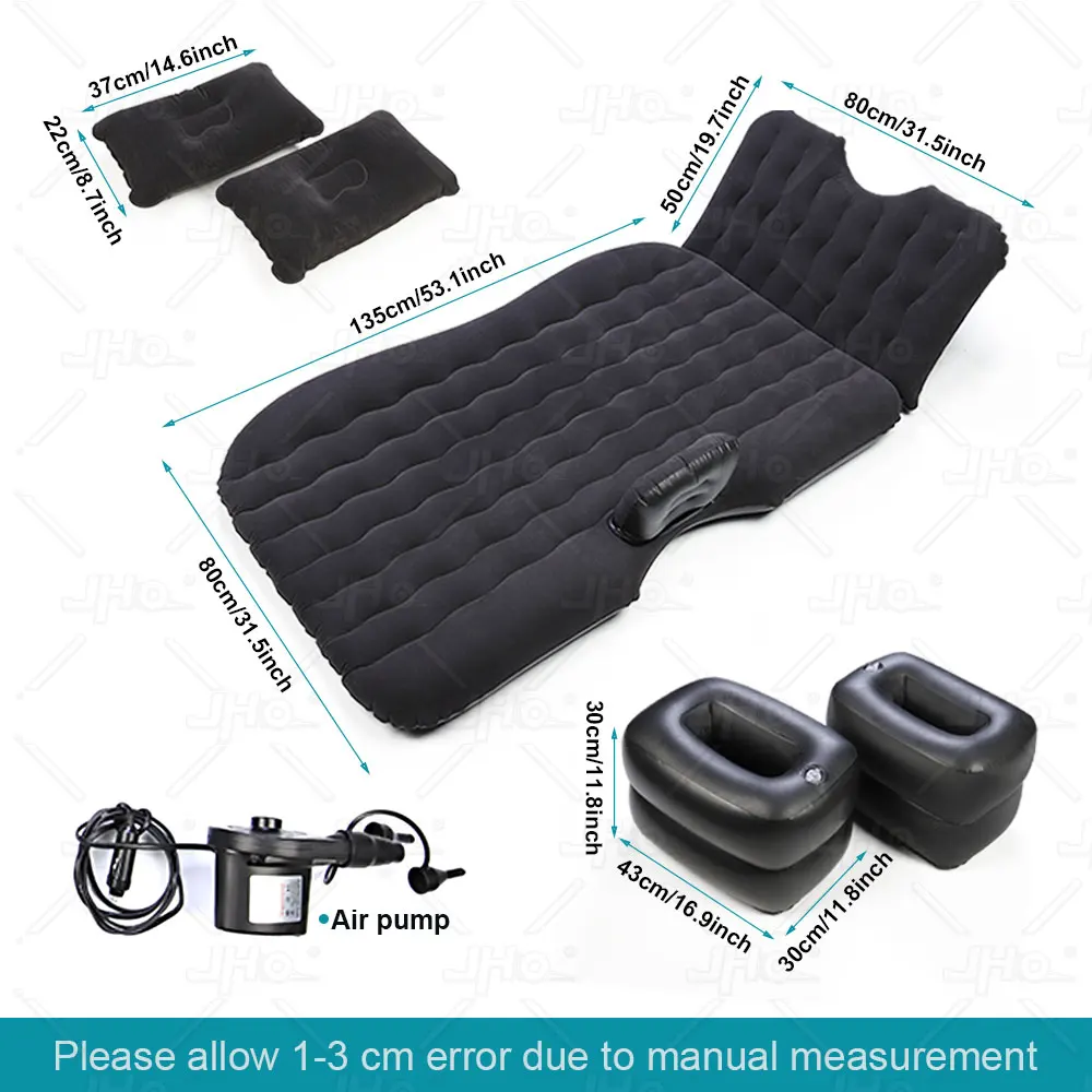 JHO Air Inflatable Travel Mattress Bed for Back Seat Multi functional Sofa Bed Pillow Camping Mat Dodge Ram TRX 2022 2023