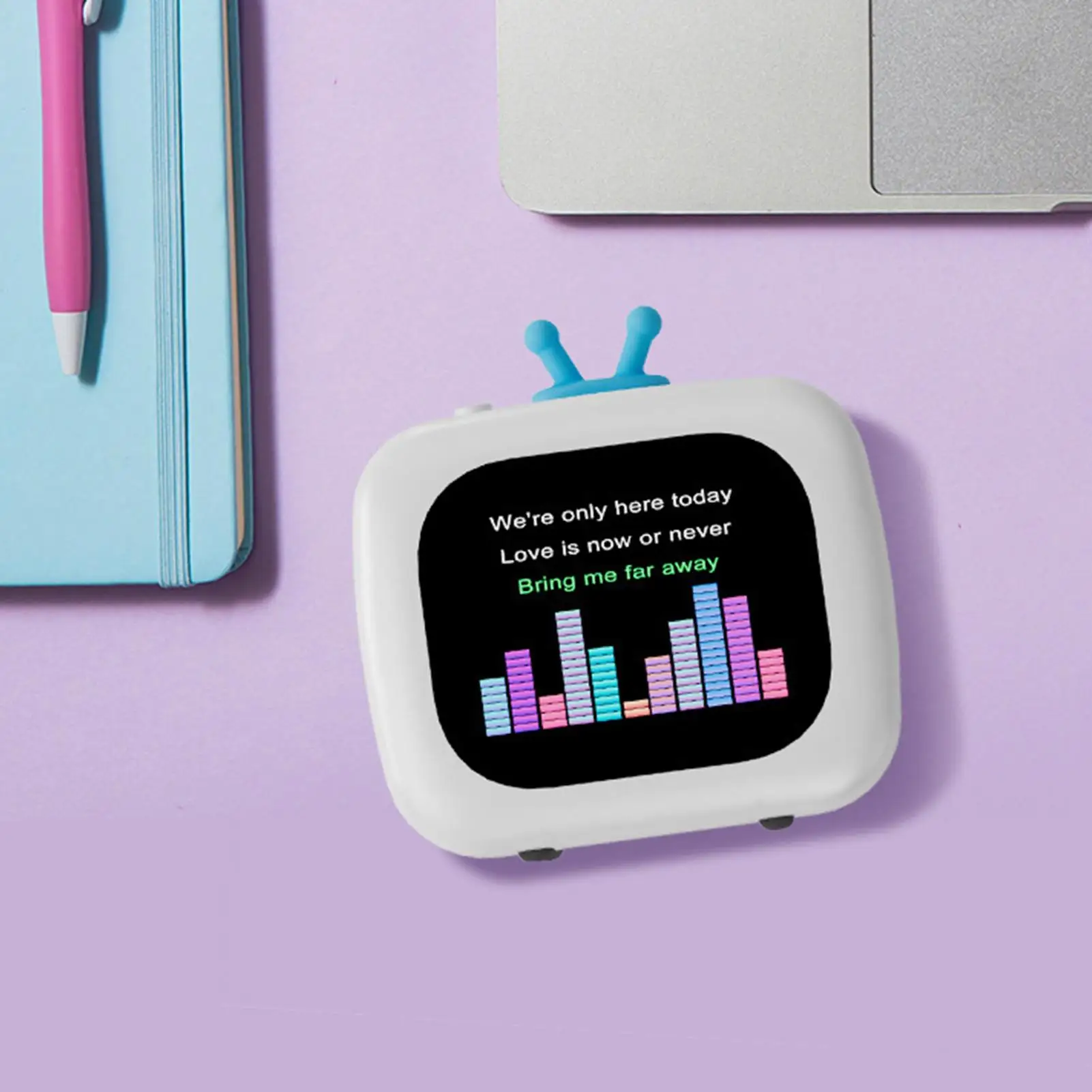 Travel Speaker TV Shape Outdoor Speaker Wireless Multi-Purpose Touchscreen Audio Device For Camping Beach College Gym Hiking