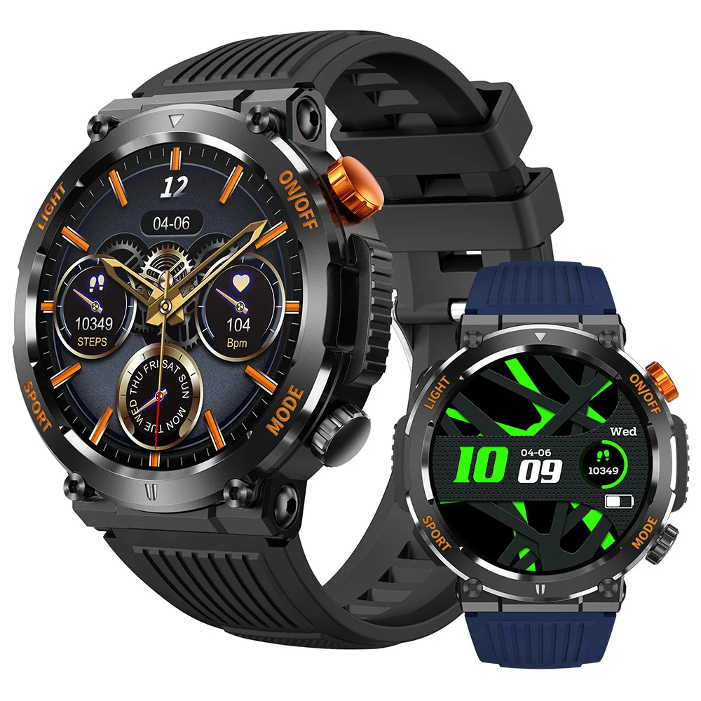 

New HT17 Smart Watch Bluetooth Call Outdoor Compass Sport Three-proof Heart Rate Sleep Monitoring Weather