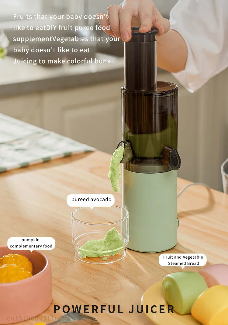 Mokkom Mini Juicer Lento Doméstico Completo-automático Pequeno