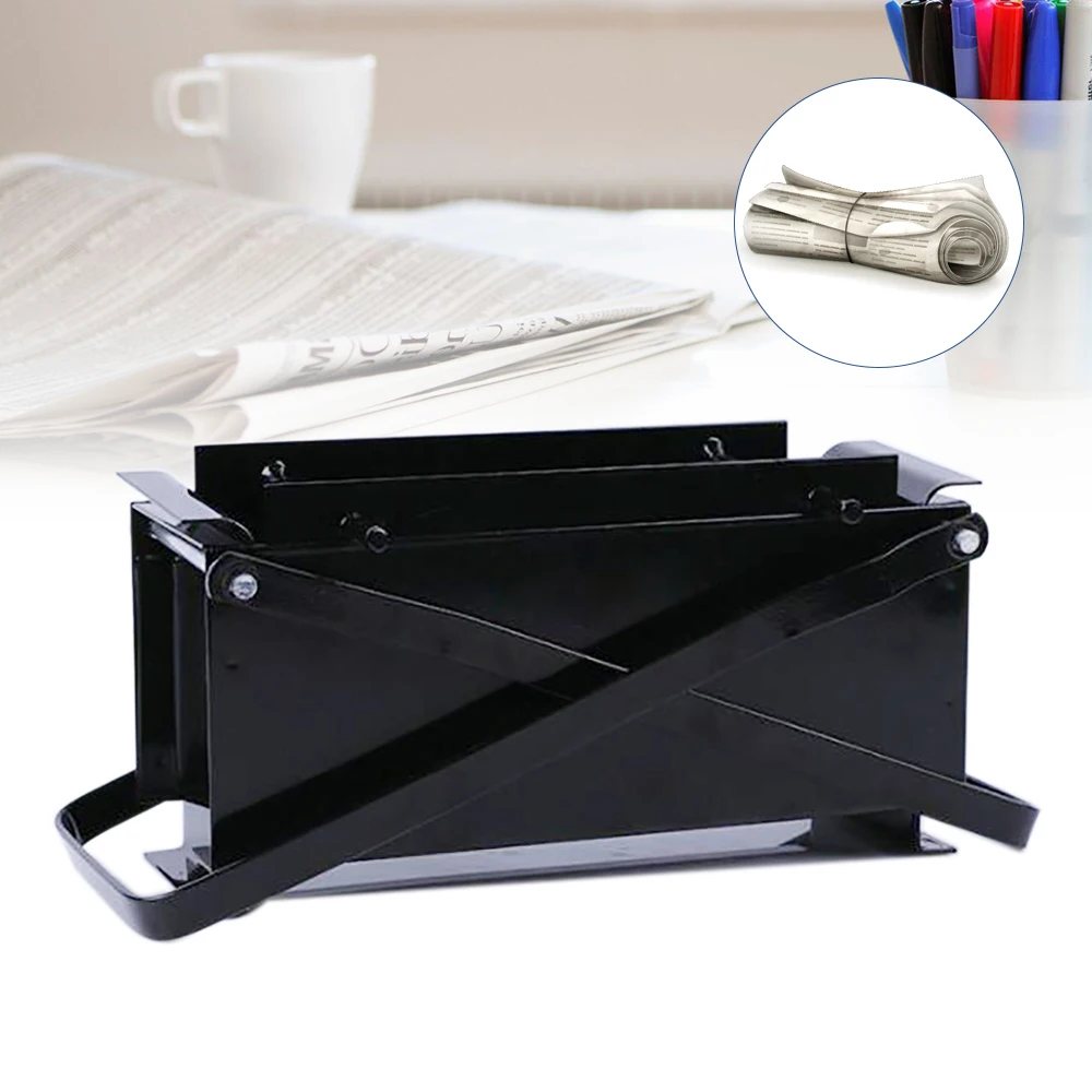 Recycling Block Press Brick Briquette Maker Paper/Newspaper Log Fire Free Eco Recycle Newspaper Fuel Black 4