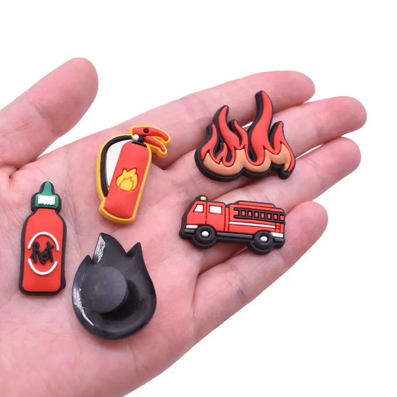 Croc Charms Fire Truck Jibbitz Hot Selling New Fireman Fire Engine
