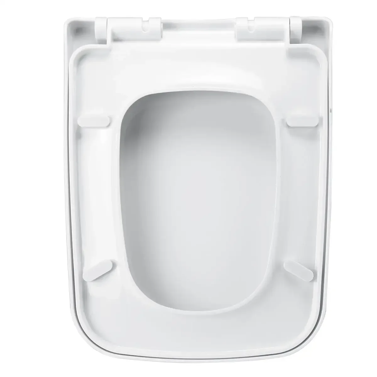Square Round Toilet Seats PP Universal Slow-Close Toilet Seat Lid Cover Set Thicken Replacement Antibacterial
