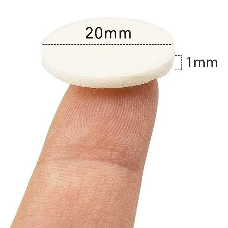캔들 심지 양면 라운드 스티커, 왁스 고정 DIY 캔들 만들기 용품, 100 개, 20mm