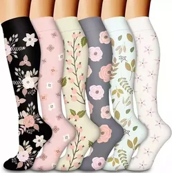 Graduated Compression Socks for Enhanced Circulation (6 Pairs) - Optimal Support for Running and Athletic Activities (6 pairs)