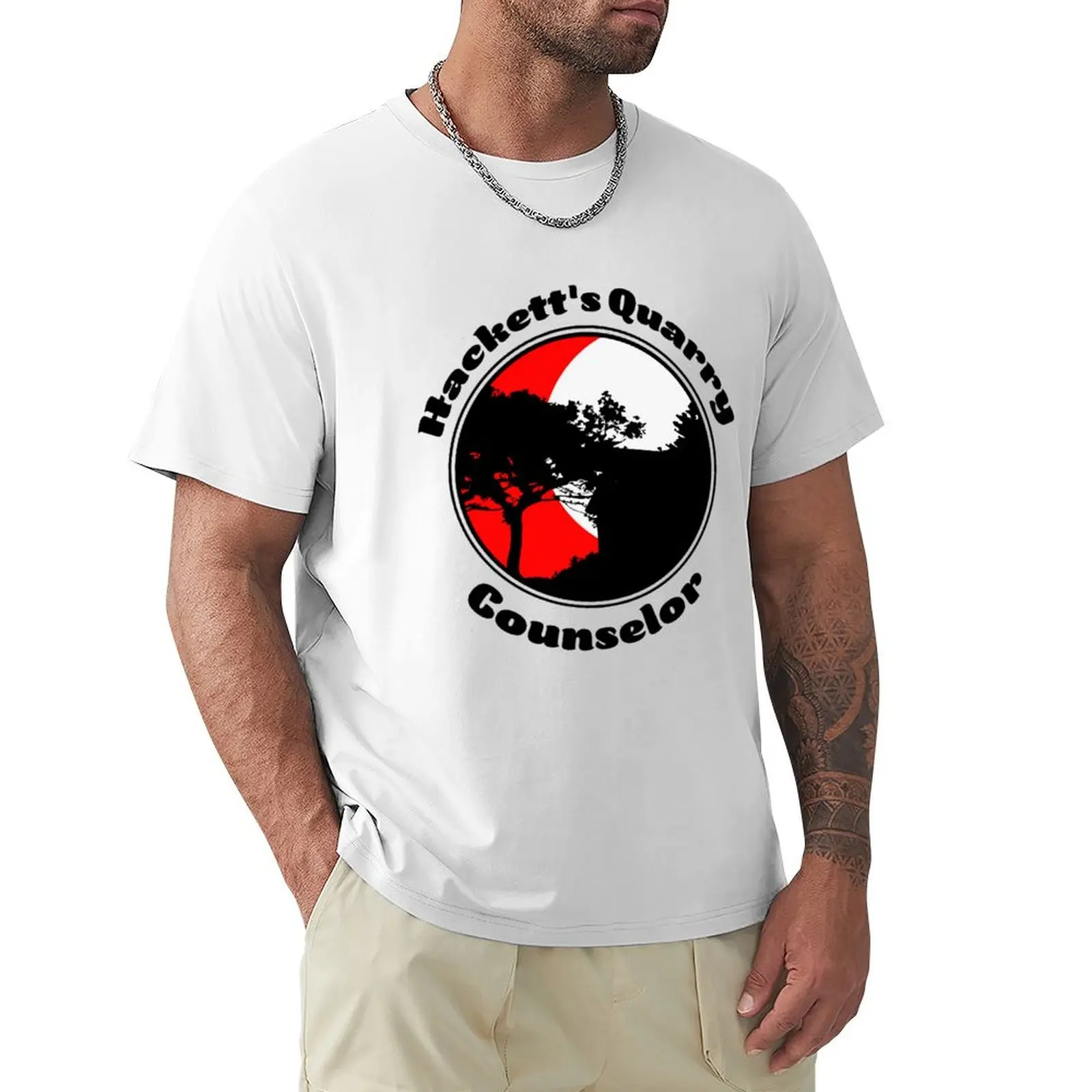 Hackett Quarry Summer Camp Advisor The Quarry T-Shirt Anime Shirts Graphic Tees Plus Size Top Maglietta Da Uomo