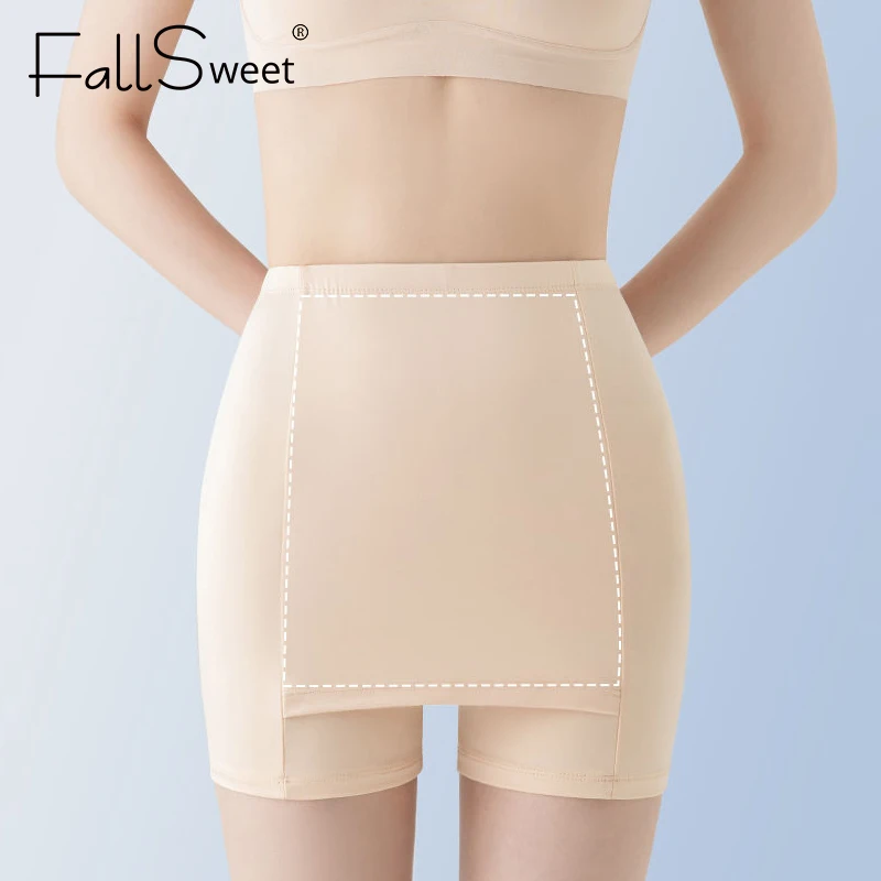 FallSweet Double Layer Safety Panties for Women High Waist Protective Shorts Tummy Control Hip Butt Lifter Dress Underwear