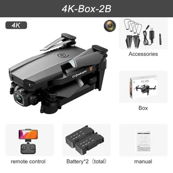 JINHENG XT6 Mini Drone 4K 1080P HD Camera WiFi Fpv Air Pressure Altitude Hold Foldable Quadcopter RC Dron Kid Toy Boys GIfts 7