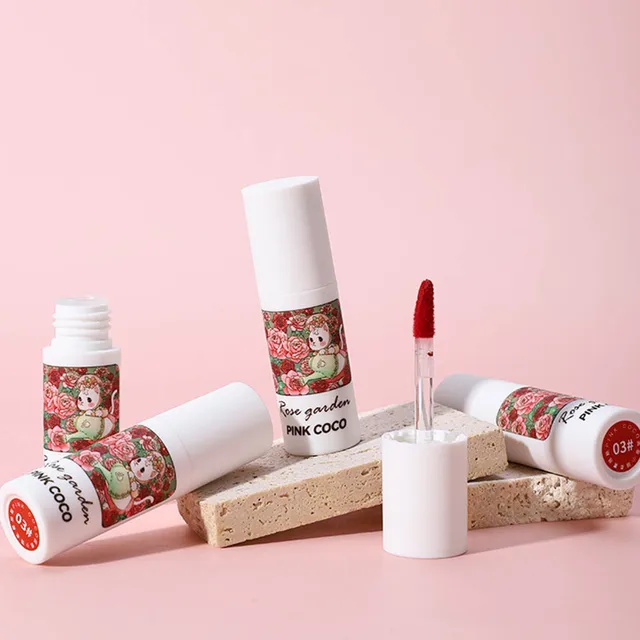 56774-a42152.jpg Rose Garden Matte Muse Lip Mud Liquid Lipstick Waterproof Nude Lip Gloss Long Lasting Non-stick Cup Sexy Women Lipgloss Cosmetic