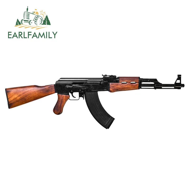 EARLFAMILY Gun Shaped AK-47 Replica Vinyl Airsoft Pistola Decal