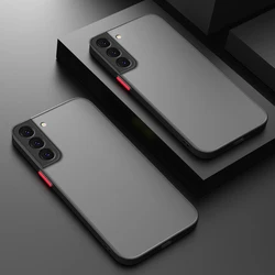Matte Clear Silicone Cover For Samsung Galaxy S24 S23 Ultra S22 Plus S9 S21 S20 FE A54 A34 A14 A73 A53 5G Shockproof Armor Case