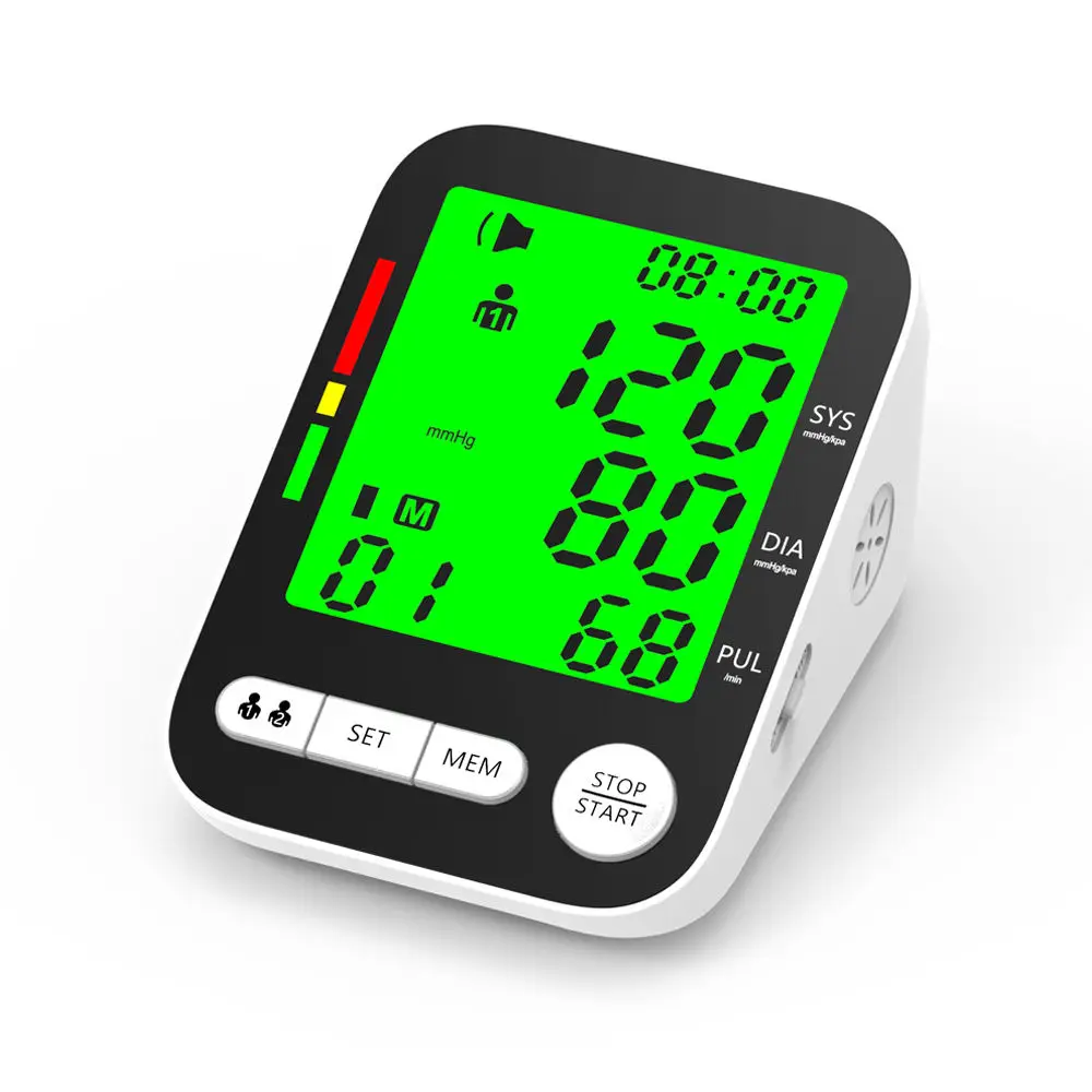 Blood Pressure Monitor Meter High Accurate Blood Pressure Monitor Digital Sphygmomanometer Bp Monitors Electronic Tonometer Arm Cuff Talking BPM Tensiometer