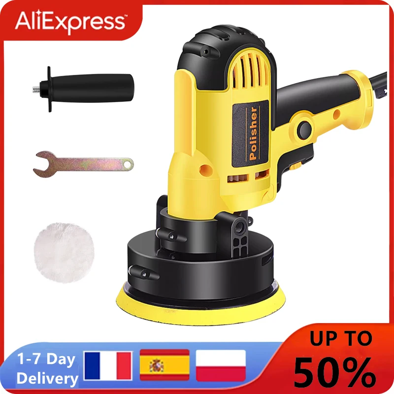 220V 700W Electric Car Polisher Machine Portable Handle Auto Polishing Adjustable Speed Sanding Waxing Car Accessories