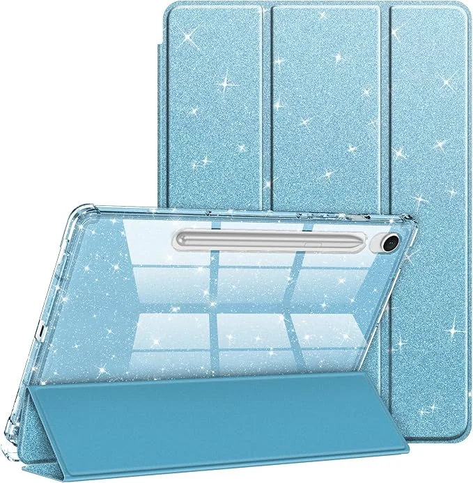 Elegant Sparkling Tablet Case with Pencil Holder