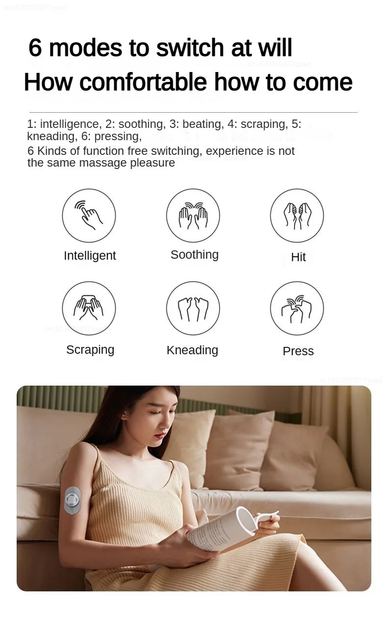 Pocket Intelligent Massage Patch Cervical Massager Portable Shoulder and Neck Multifunctional Massager Small Fascia Patch