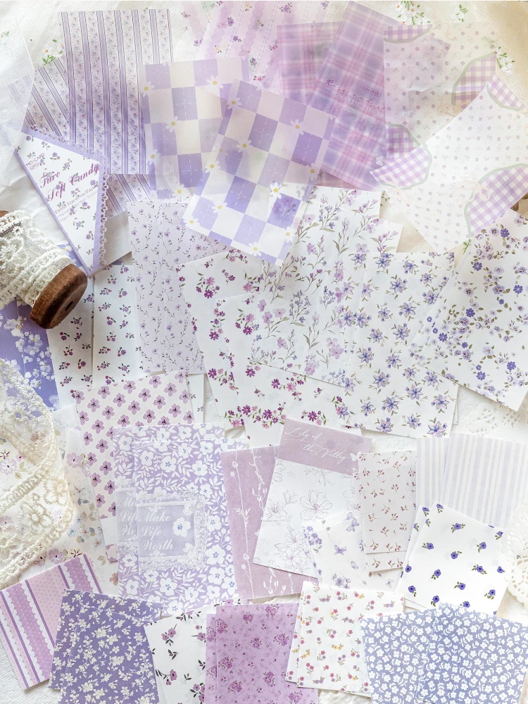 52 Stück Vintage-Papier im Multi-Style-Design, Retro-Schreibwaren, Schreibpapier, Junk-Journal-Etiketten, Scrapbooking-Materialien – Detail 13