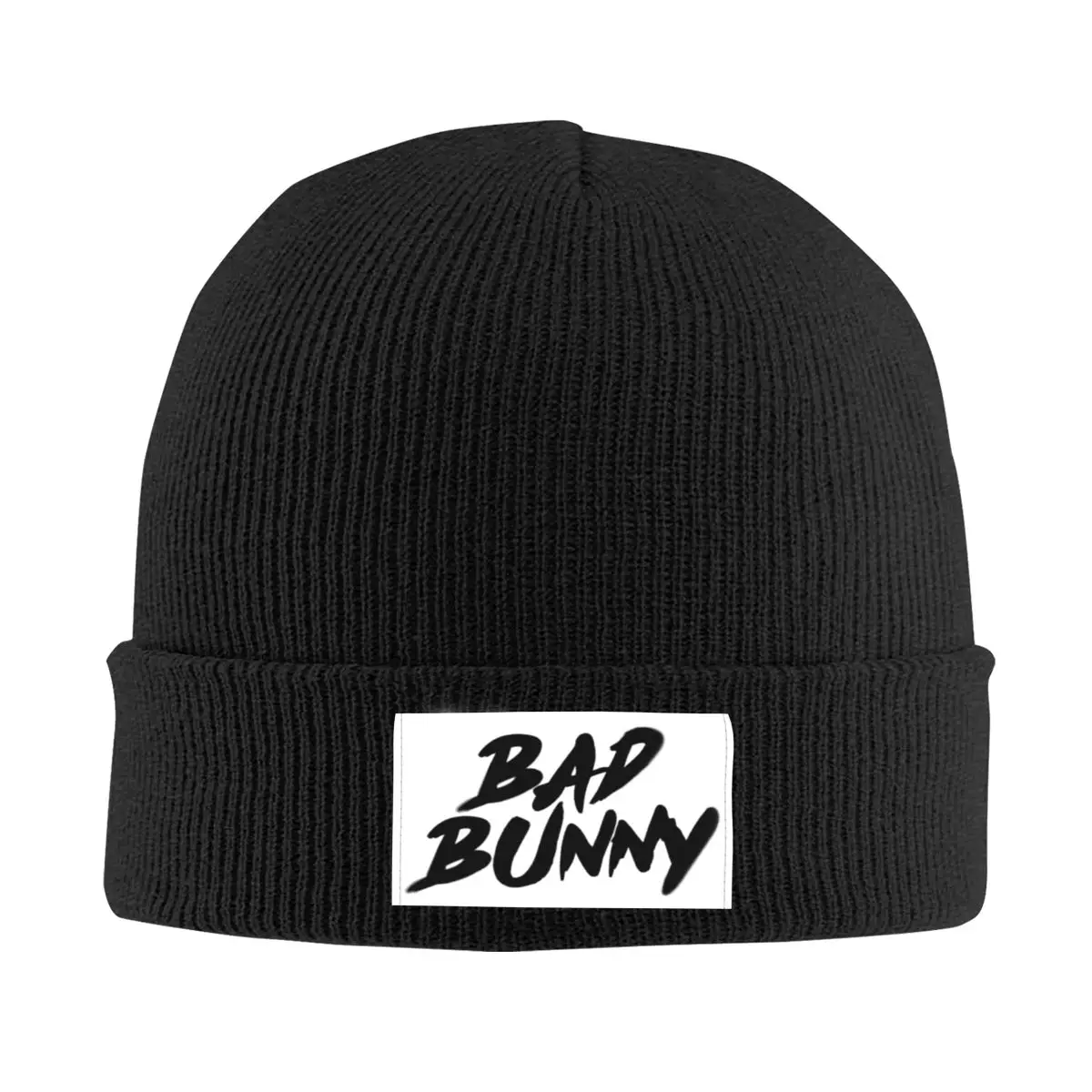 

Bad BunnyKnitted Caps Women's Men's Beanies Winter Hat Hip Hop Melon Cap