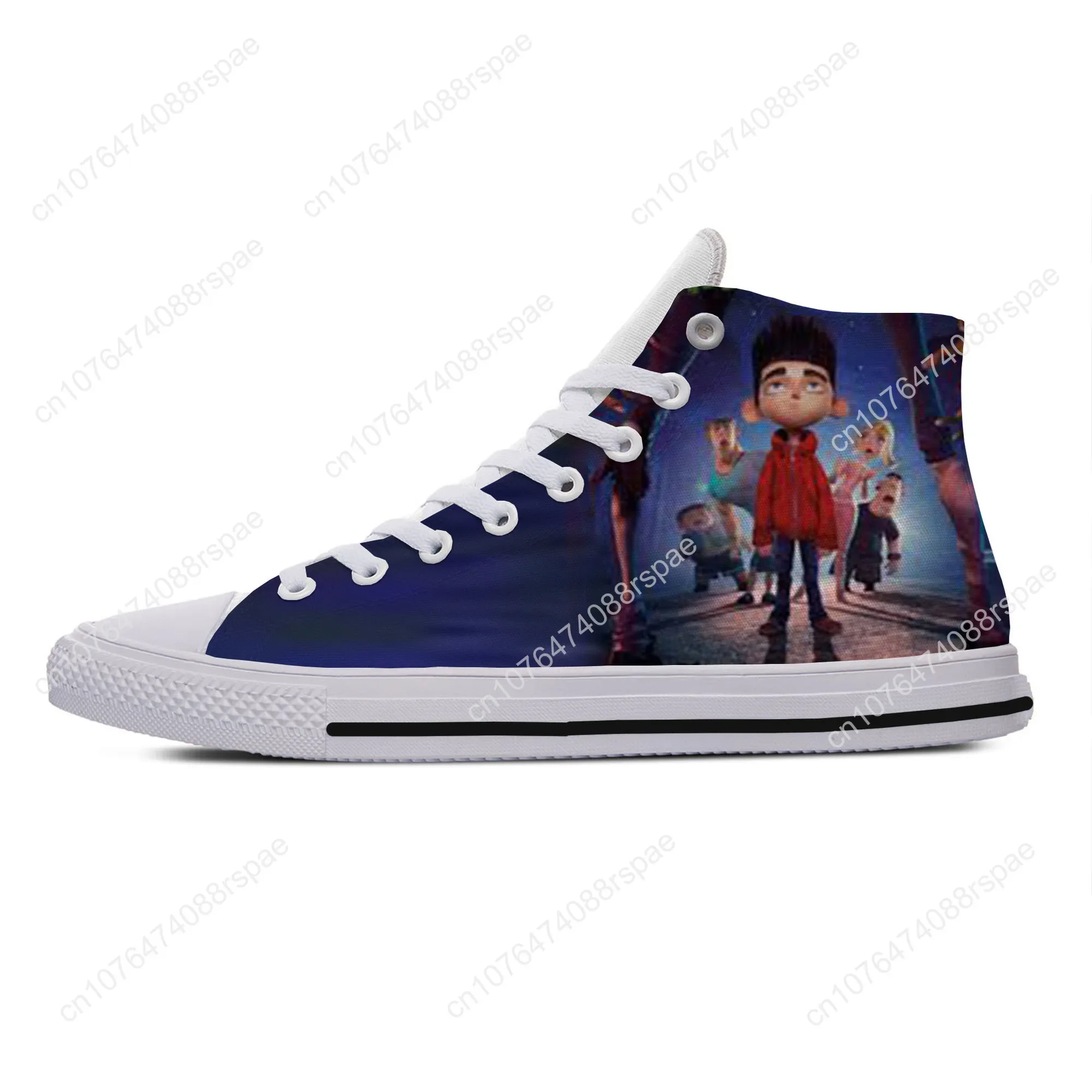 Hot Cool Fashion New Summer Sneakers Latest Casual Shoes Cartoon Cute Men Women ParaNorman High Help Classic Board Shoes