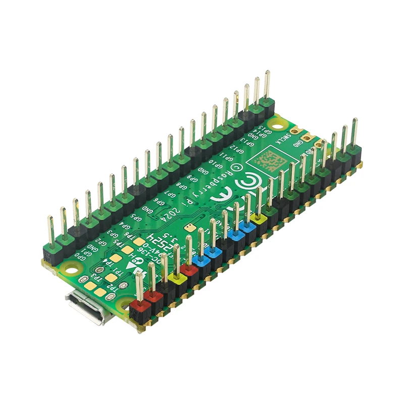 2PCS Raspberry Pi PICO 20 Pin GPIO Header Colorful Mark Prevent Wrong Plug 2.54m