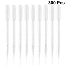 

300pcs 3ml Plastic Droppers Disposable Transfer Pipette Practical Pipettes with Scale (White)