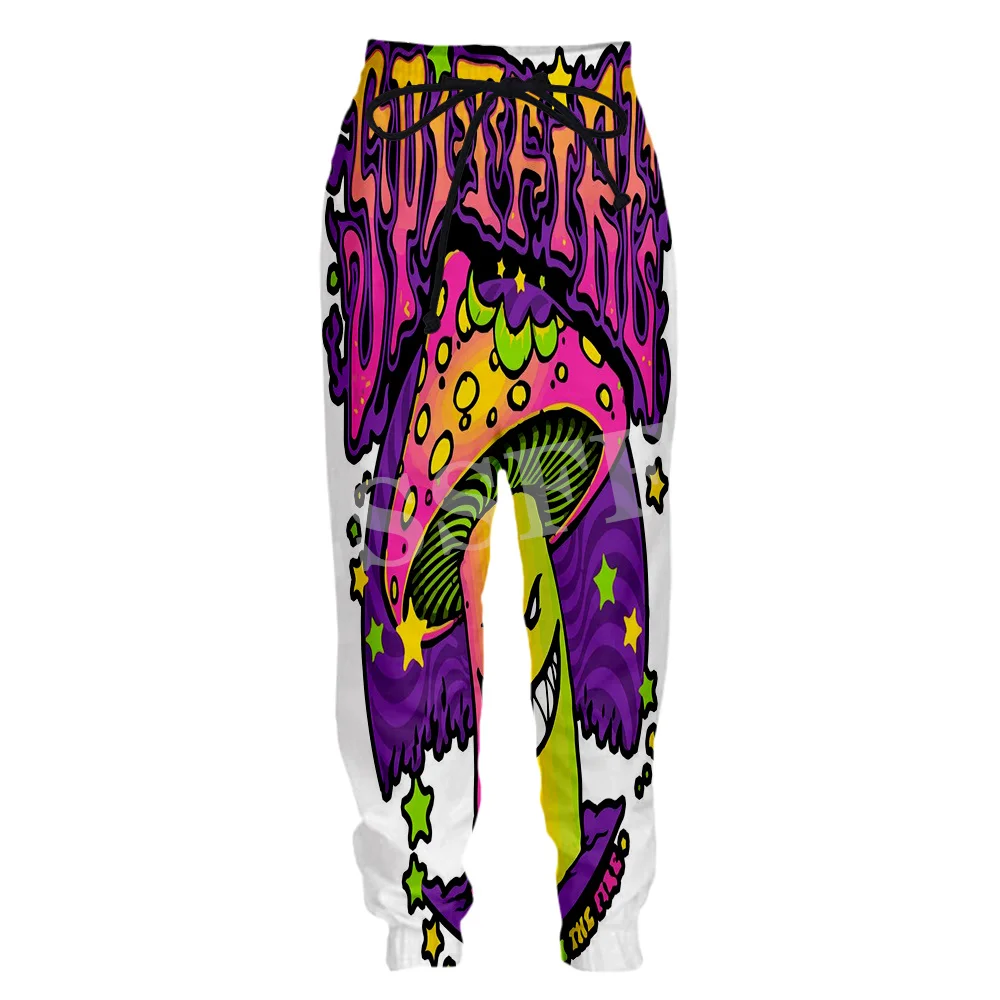 Men Mushroom Forest Plants Fungus Trippy Abstract Psychedelic Hippie 3DPrint Streetwear Harajuku casual sports pants Jogger Trousers 6