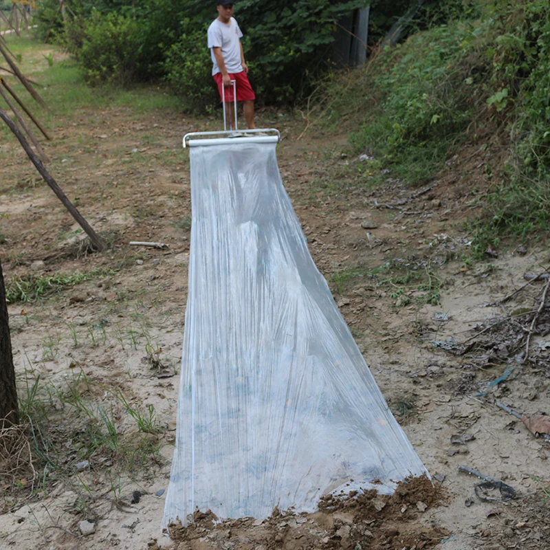 Manual Agricultural Mulch Film Laying & Covering Machine S0b382a7258274410b85a285e5cc0980be