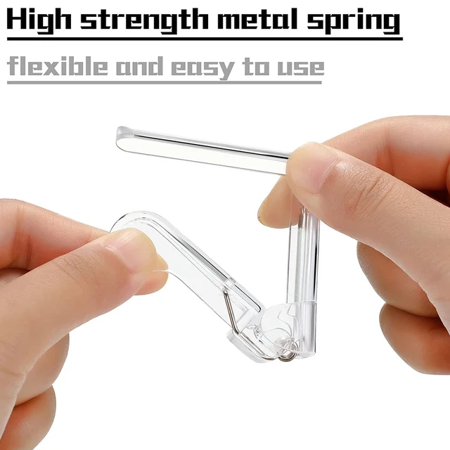 4 db Műanyag Terítő Klipek Átlátszó Nem Csúszás Rögzítő Tartó Dekoratív Levélterület-Bilincs Asztal Borító Bilincsek - Image 2