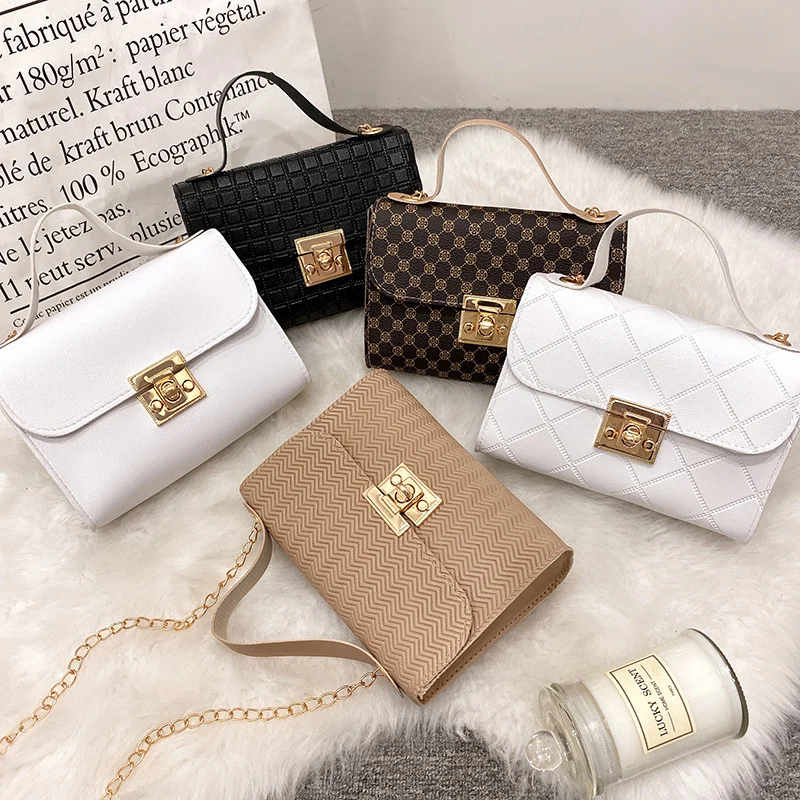 2022 chain Small Messenger Bag For Women Trend Lingge Embroidery Camera  Female Shoulder Bag Fashion Chain Ladies Crossbody Bags - AliExpress