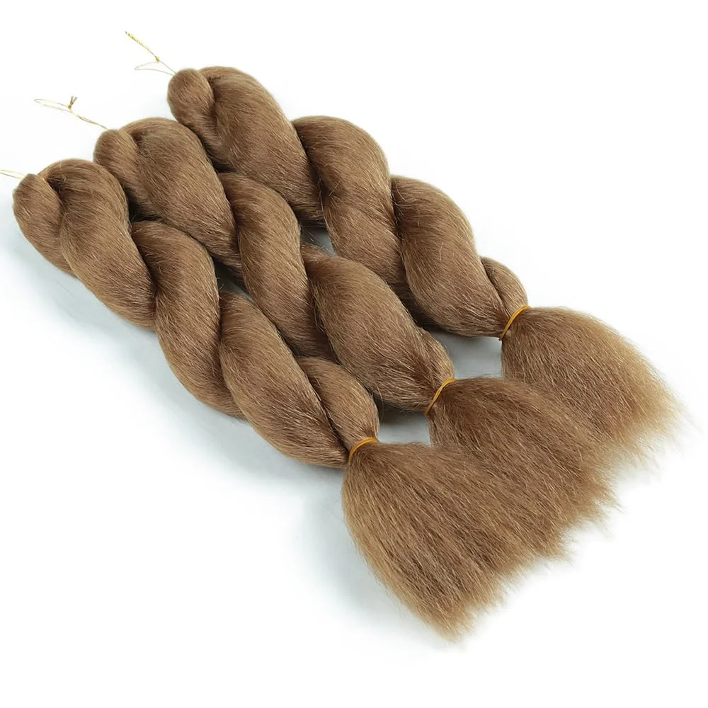 26inch Premium Synthetic Fibers Kinky straight Vixen Bundles crochet hair Natural Black Yaki for black women Hair Extensions