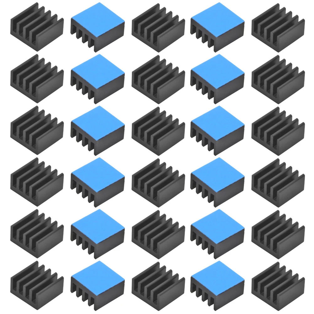 

3000 шт./партия, алюминиевый радиатор с теплопроводной лентой, 8,8x8,8x5 мм