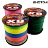 Ghotda Colorful Japanese Braided Fishing Line 0.14-0.5m Multifilament Carp Fishing Line 8 Strands 100m 300m 500m 1000m 2