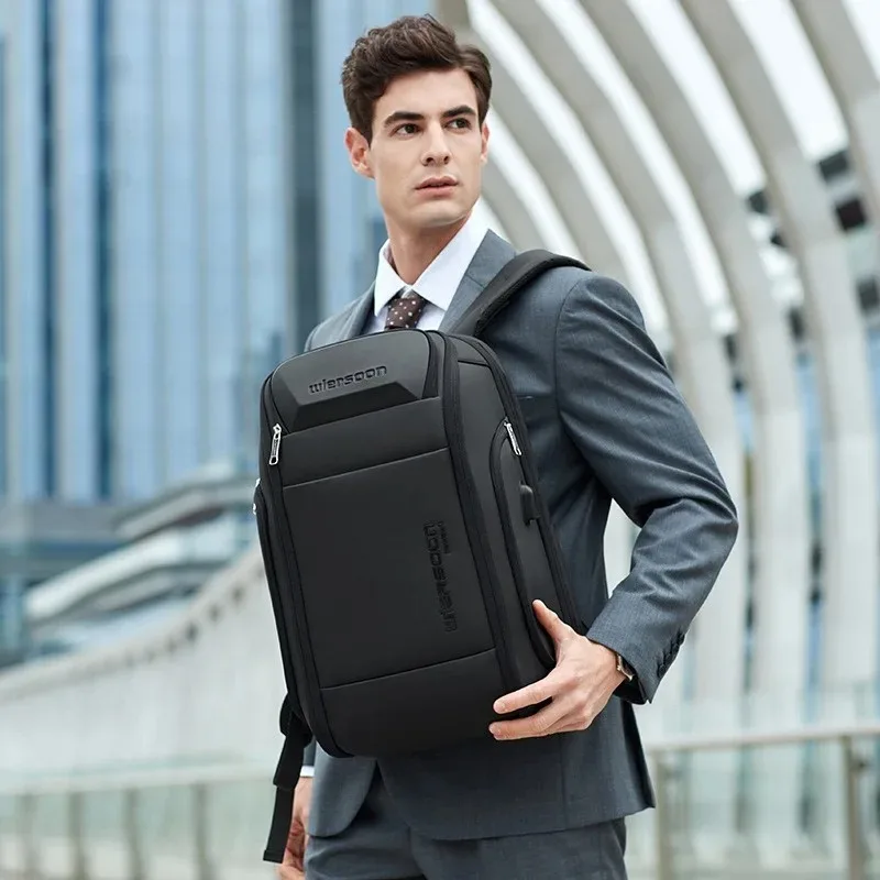 Multi functional Business Bag Waterproof Lockable Anti-theft Breathable Backpack USB Charging Large Capacity Travel Bag 5