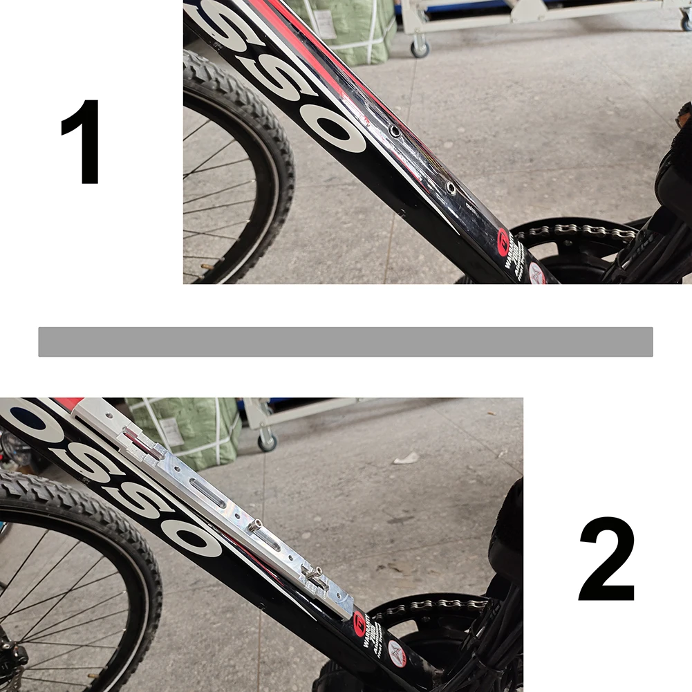 Elektrische Fahrrad Rahmen Batterie Box Halterung Für HaiLong E-Bike Abdeckung Adapter Batterie Box Halterung Mit Schellen Schrauben Schlüssel kit – Detail 6