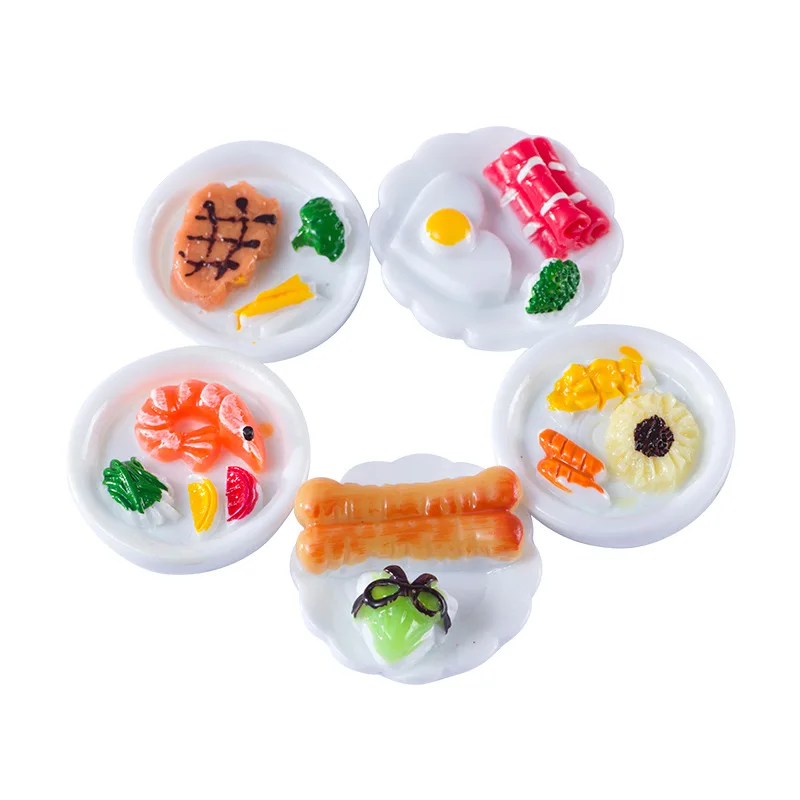 

Emulation Mini Breakfast Resin Ornaments Accessories, DIY Handmade Craft Supplies, Phone Shell Fridge Patch, Decor Materials,