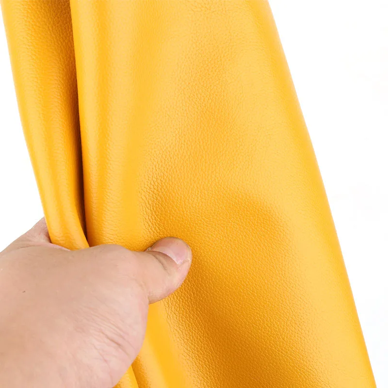 첫 번째 층 소가죽, 천연 가죽, 노란색 미세 결 작은 리치 패턴, 수제 DIY 가죽, 가죽 가방, 소파, b