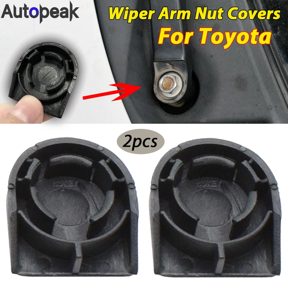 

2X Front Windscreen Wiper Arm Nut Cap Bolt Cover For Toyota Corolla E150 E160 Verso Yaris Auris OE# 8529213010 Car Accessories
