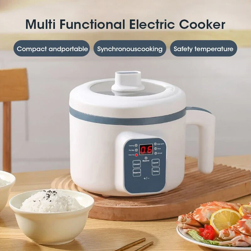 Electric Rice Cooker Multi Functional Baby Food Cooking Pot 1.7L Mini Hotpot Intelligent Non Stick Pot 1-3 Home Steaming