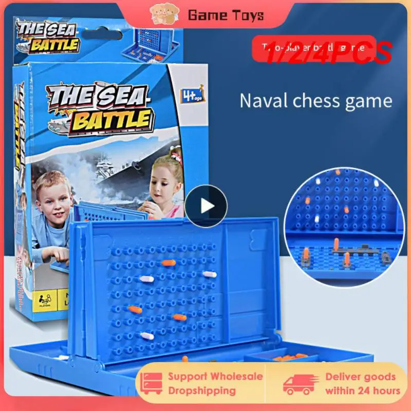 

1/2/4PCS Naval Chess Game Battleship Board Cooperative Board Games Parent-child Interactive Toy Strategy Battle Game Toys For