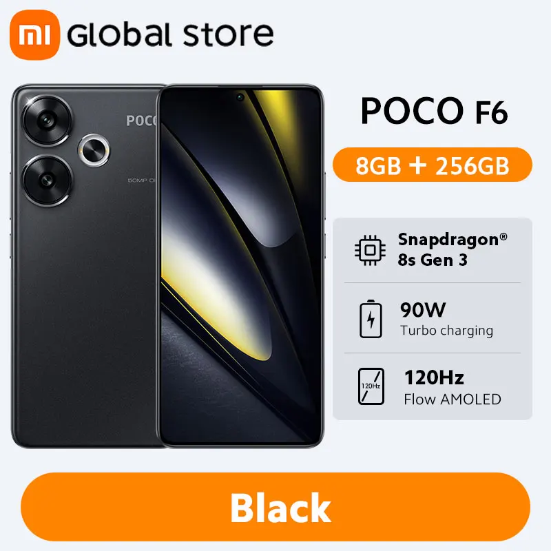 POCO F6（グローバル版） POCO F6 グローバル版 Snapdragon 8s Gen 3 携帯電話 120Hz