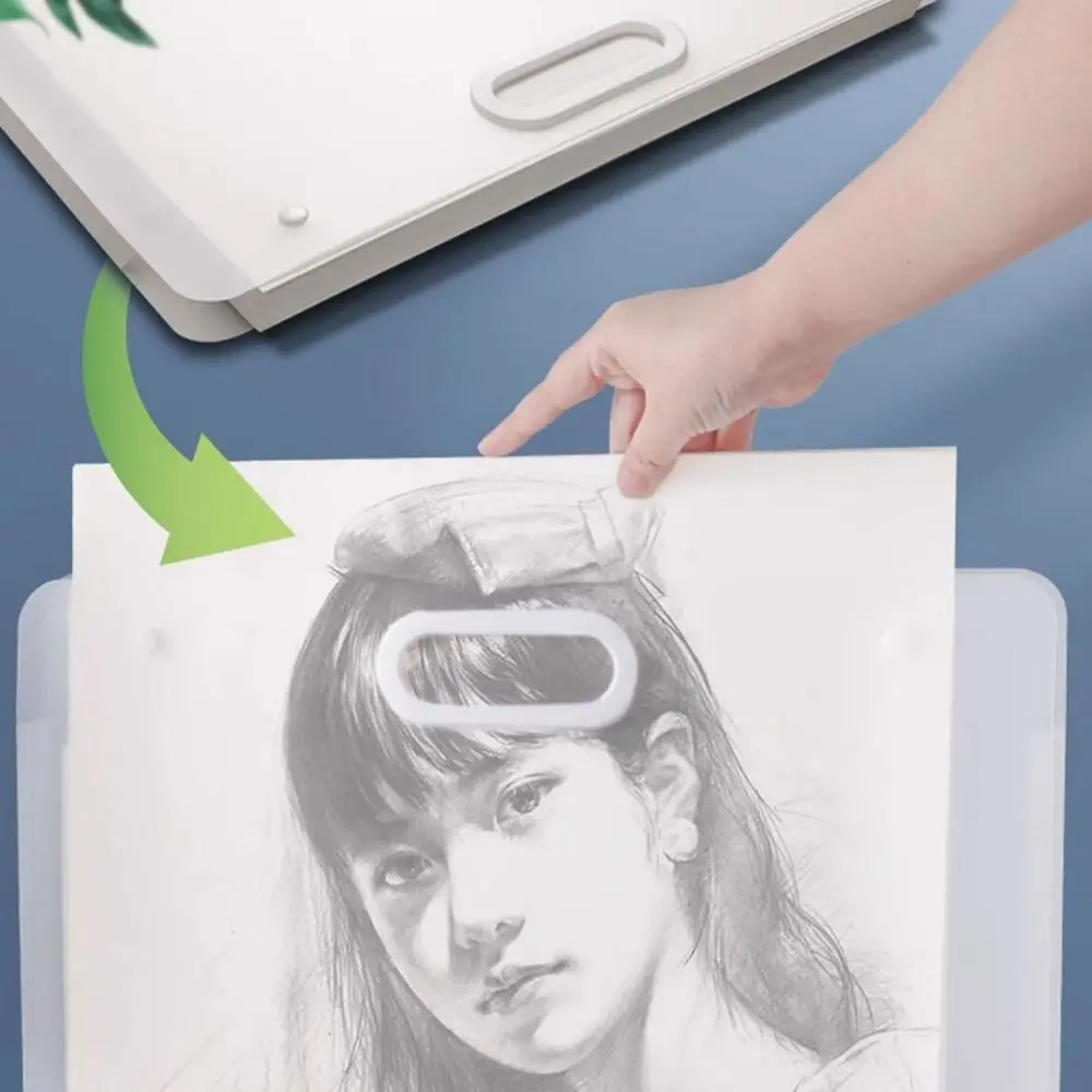고품질 A2/A3/A4 파일 폴더 휴대용 방수 그림 종이 보관 가방 4K/8K/16K 사진 앨범 학생 선물