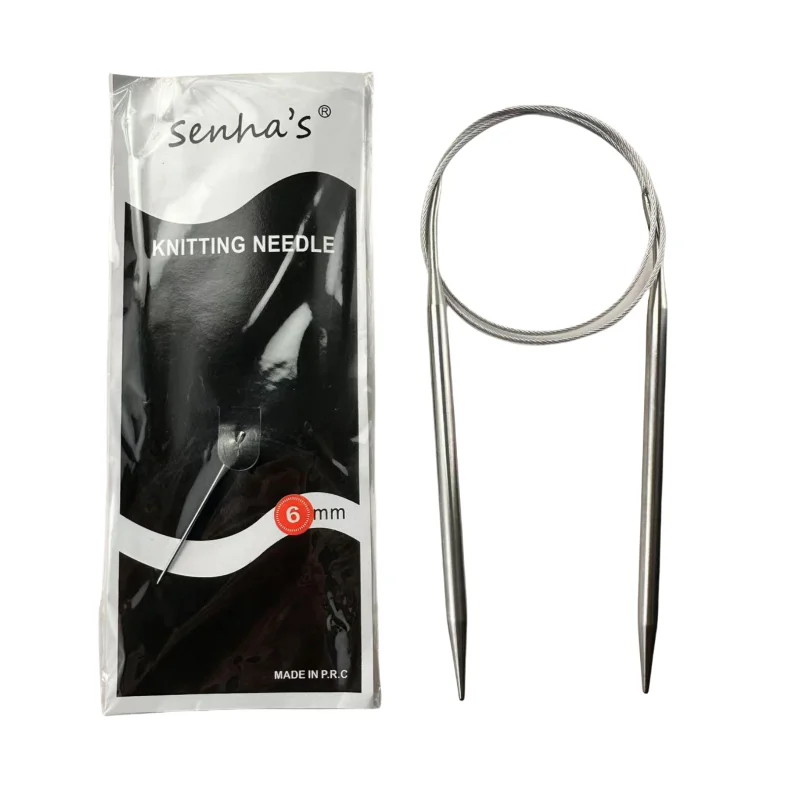 Aiguilles à tricoter circulaires en acier inoxydable, ensemble de crochets de 1.5 à 10mm, outils artisanaux, bricolage, épingles à aiguilles de tissage pour le tricot