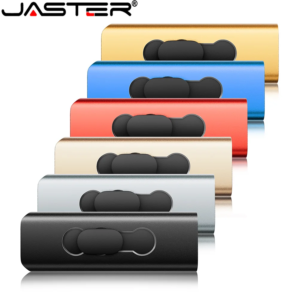 2-in-1 Type-C Push-pull USB Flash Drive 128GB Metal High-speed Pen Drive Business Gift Suitable for Mobile Phones and Computers