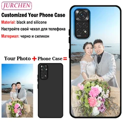 Personalized Photo Case | Customizable Silicone, Glass, Leather, and Plastic Cover for Redmi A3 (Silicone Black Case)