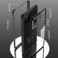 For ROG Phone 9 Pro Case,Metal Aluminium Magnet Shockproof Shell,Camera Protection Transparent Phone Case Funda For ROG Phone 9 1