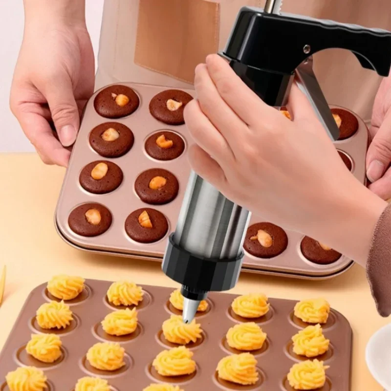 Stainless Steel Cookie Maker Press Machine Baking Tool Kit